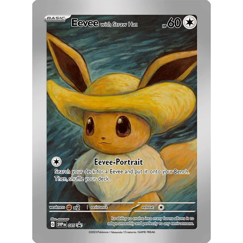 Set Pokemon Van Gogh Museum Pikachu Collection Cards DIY Pokemon Classic Single Card Game Anime Self Made Cards Gift Toys