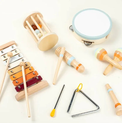 Children's Wooden Musical Instrument Set