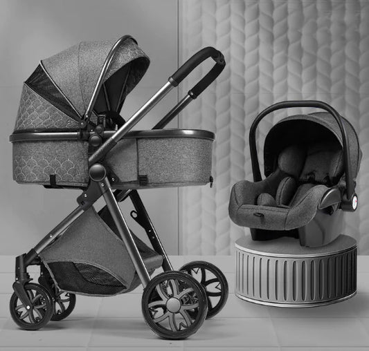 Stylish High View Stroller Lightweight Folding