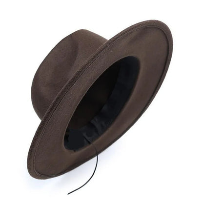 Wide Brim Fedora Hat for Women