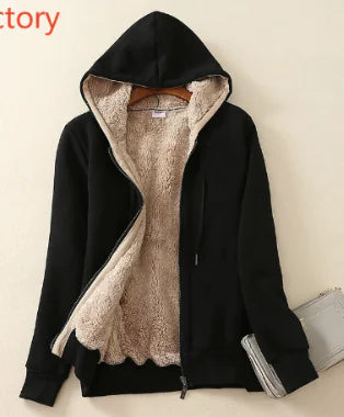 Autumn And Winter Plus Velvet Thick Wool Sweater Women