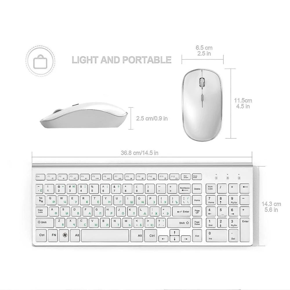 Wireless Keyboard Mouse Combo