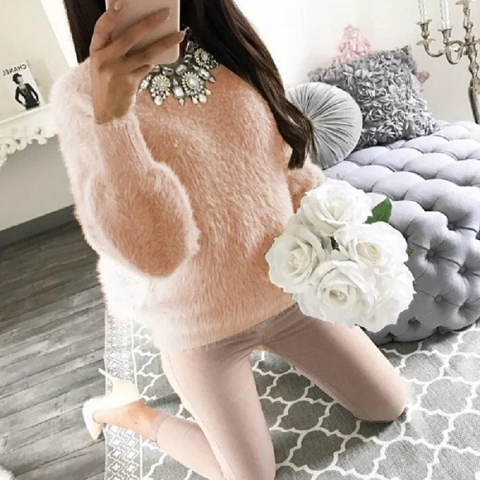 1-Women Fleece Warm Autumn Winter Sweater