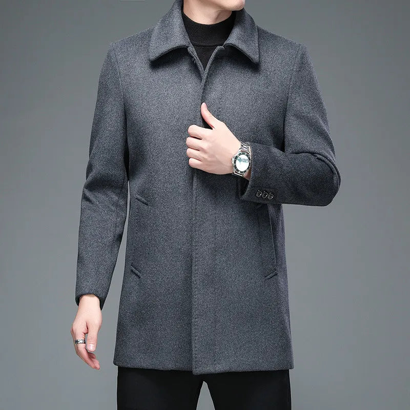 Business Woolen Overcoat Jacket