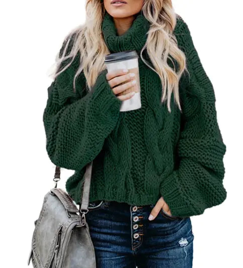 High Neck Women's Sweater