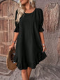 Summer Fashion Ruffle Short-Sleeve Dress