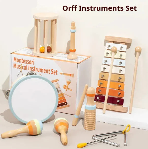 Children's Wooden Musical Instrument Set