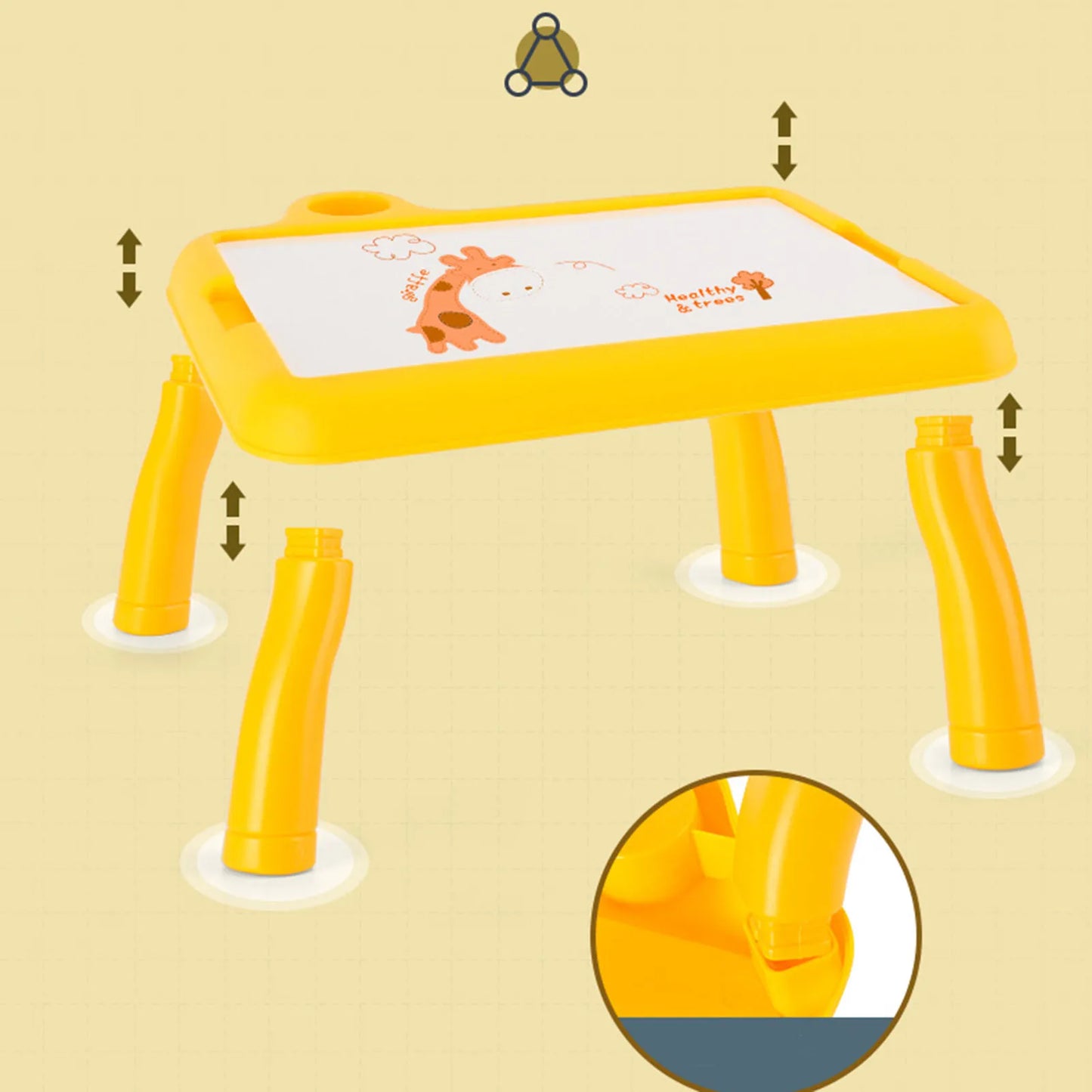 Kids LED Projector Drawing Table and Art Board