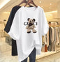 Korean Style Bear Print Casual T-Shirt for Women