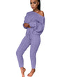 Autumn-Winter Knitted Two-Piece Tracksuit for Women